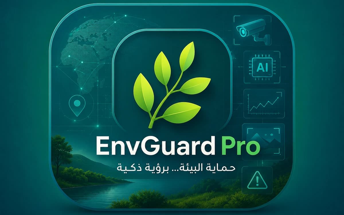 صورة تعريفية لمنصة EnvGuard Pro للرصد البيئي الذكي